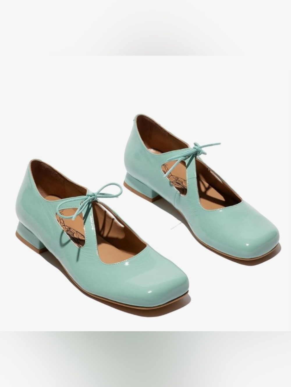 Fly London 9.5 Mint Green Mary Jane Cut Out 9.5 Cill271fly